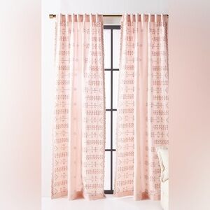 Anthropologie Embroidered Natani Curtains Set of 50 x 108 NIP